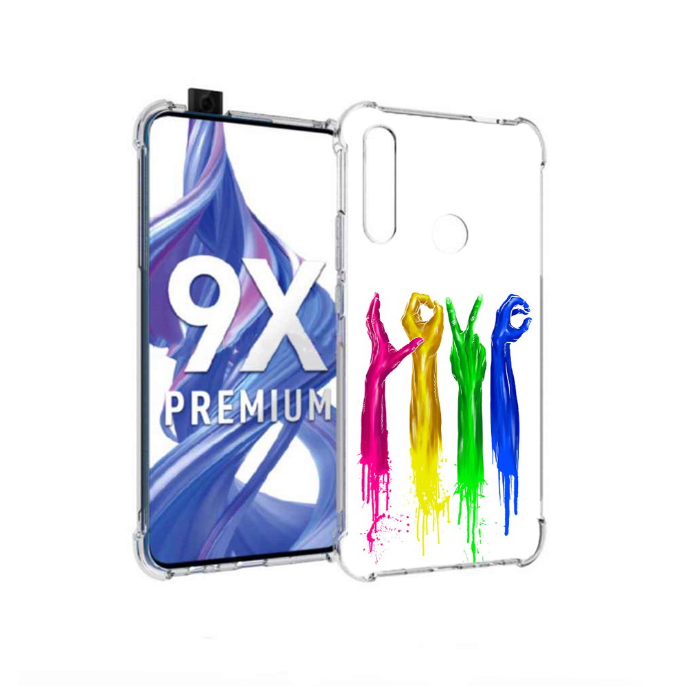 

Чехол MyPads Tocco для Honor 9X яркие руки love (PT139835.22.707), Прозрачный, Tocco