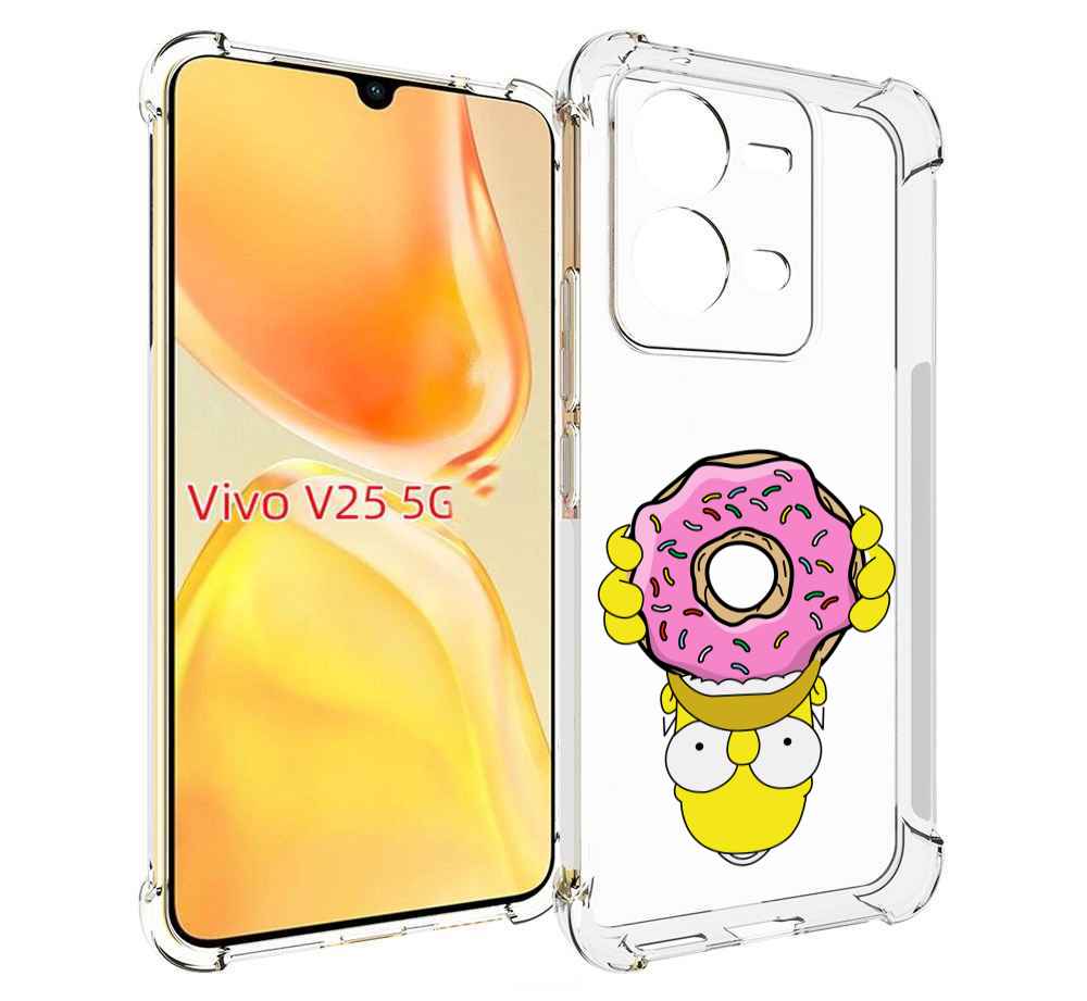 

Чехол MyPads большой-пончик для Vivo V25 5G / V25e, Прозрачный, Tocco