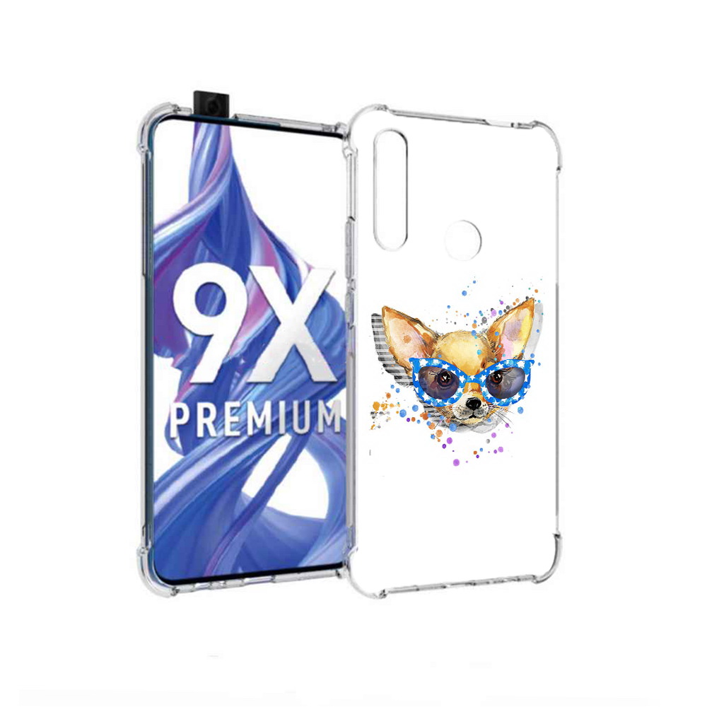 

Чехол MyPads Tocco для Honor 9X чихуа-хуа в очках (PT139835.22.691), Прозрачный, Tocco