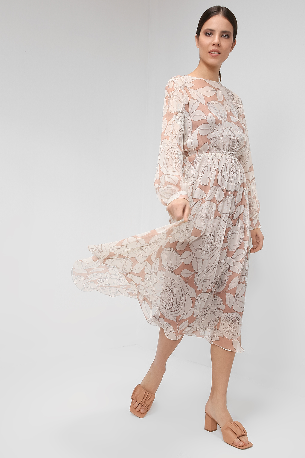 фото Платье женское sabrina scala ss21095221 бежевое m