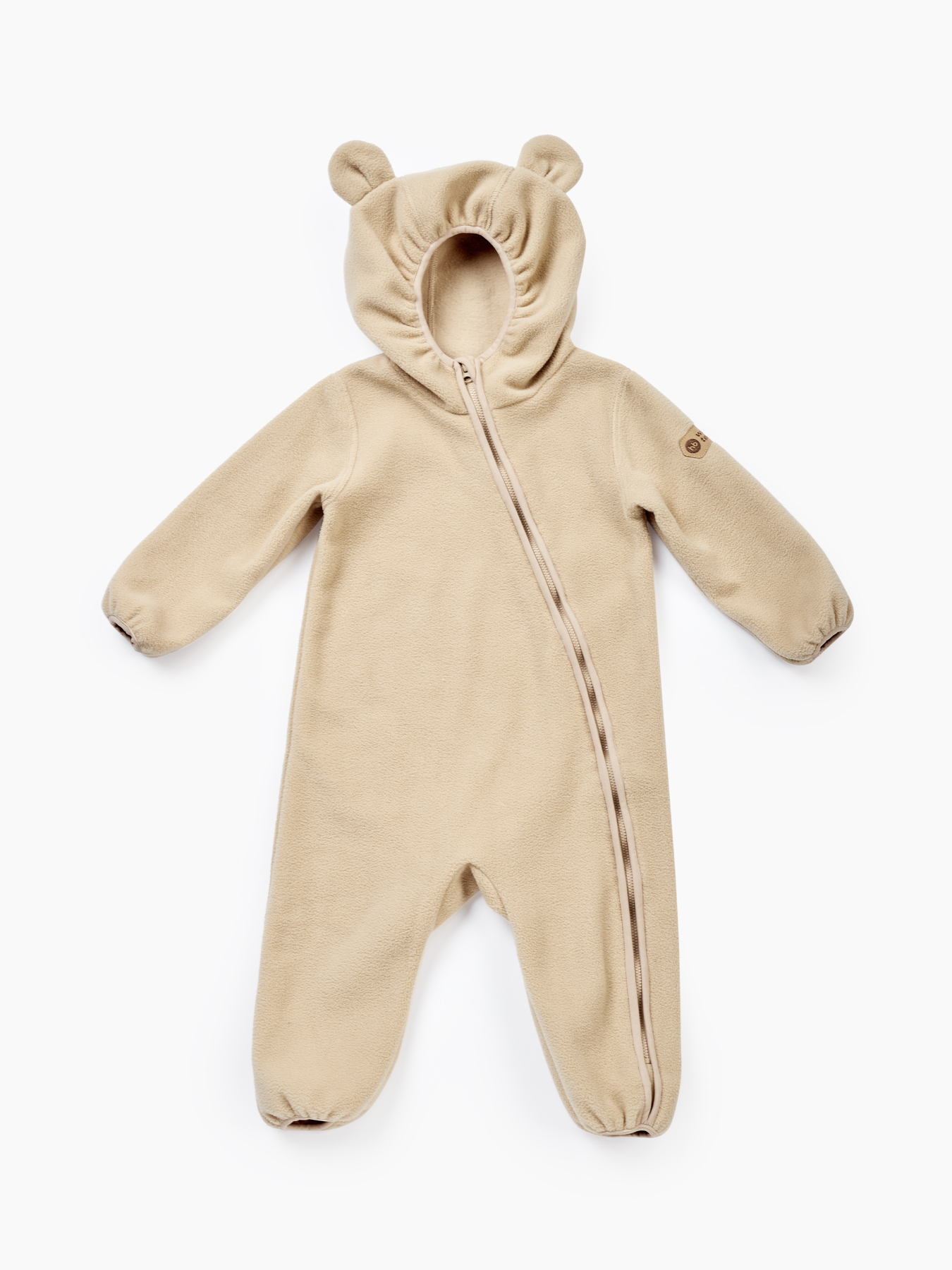 фото Комбинезон детский happy baby флисовый 89018 light beige р.68-74