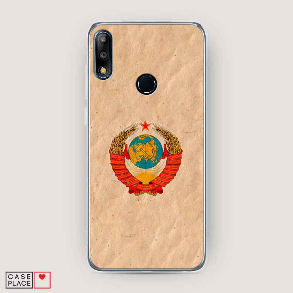 

Чехол Awog на Asus Zenfone Max Pro (M2) ZB631KL "Союз пролетариев", Бежевый;красный, 43850-10