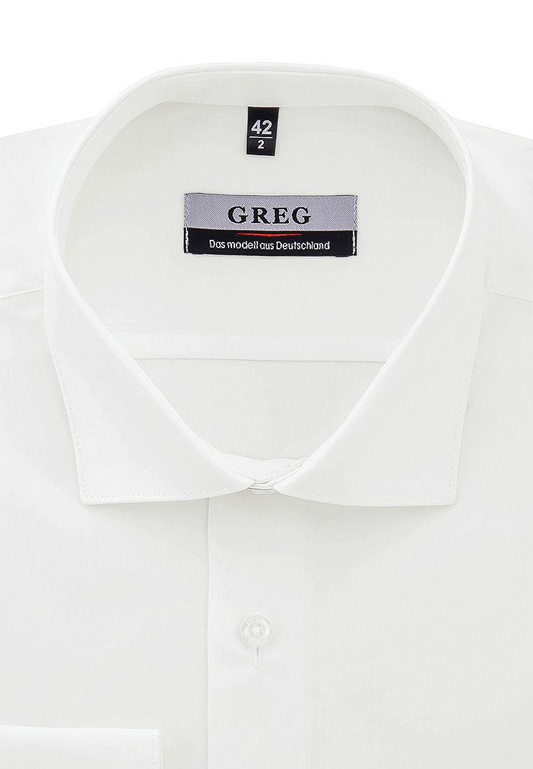 

Рубашка мужская Greg 01-00015424 бежевая 41, Бежевый, 01-00015424