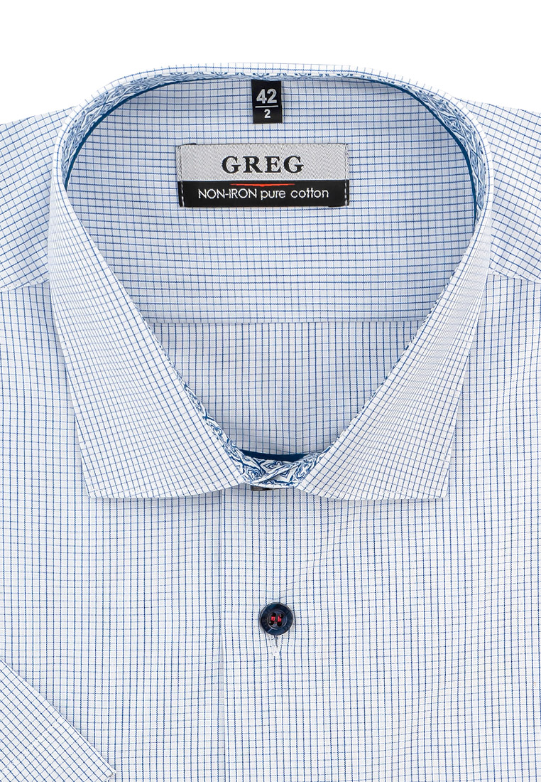 

Рубашка мужская Greg 01-00012700 голубая 39, Голубой, 01-00012700