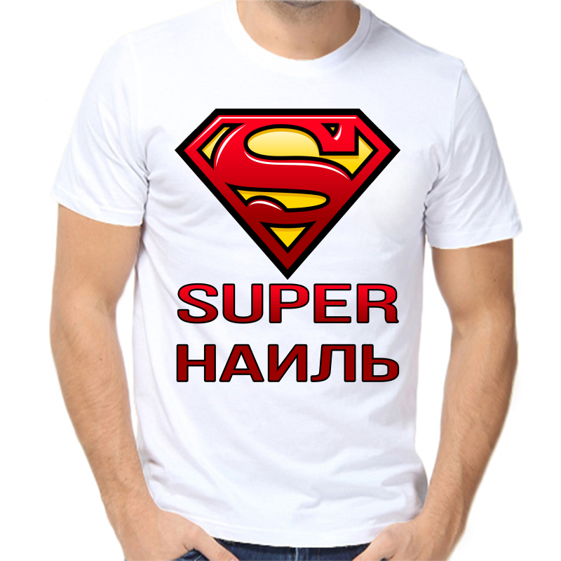 

Футболка мужская белая 68 р-р super наиль, Белый, fm_super_nail