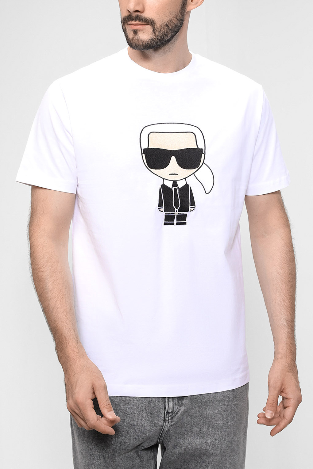 

Футболка мужская Karl Lagerfeld 521250_755070 белая 2XL, Белый, 521250_755070