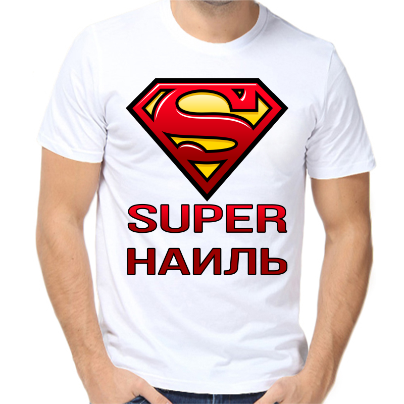 

Футболка мужская белая 52 р-р super наиль, Белый, fm_super_nail