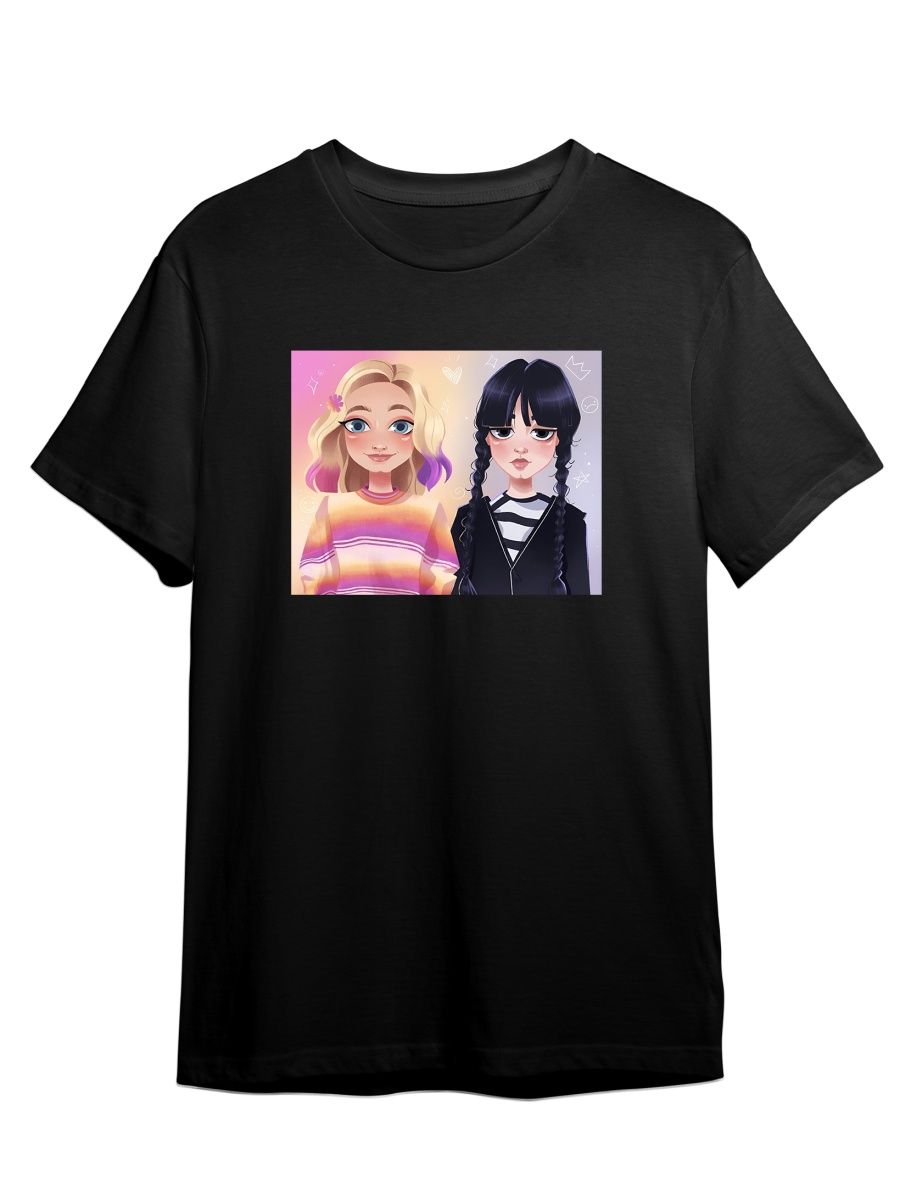 

Футболка унисекс СувенирShop Wednesday/Уэнсдэй/Венсдей 48 черная M, Черный, "Wednesday/Уэнсдэй/Венсдей" 48