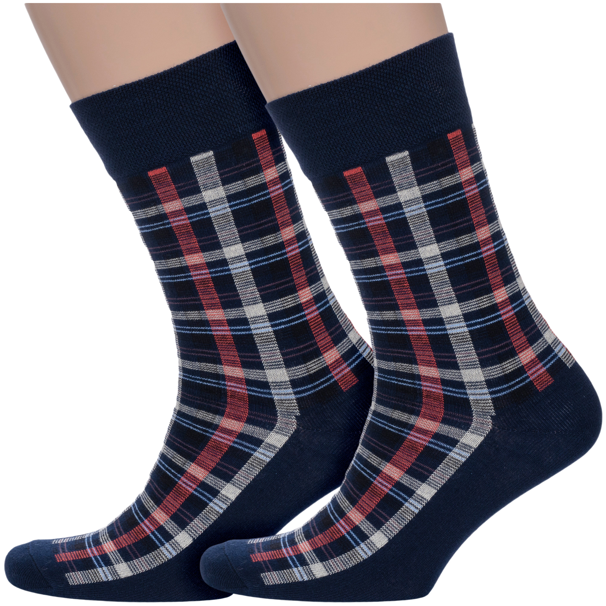 

Комплект носков мужских Para Socks 2-M2DП синих 25-27, Синий, 2-M2DП