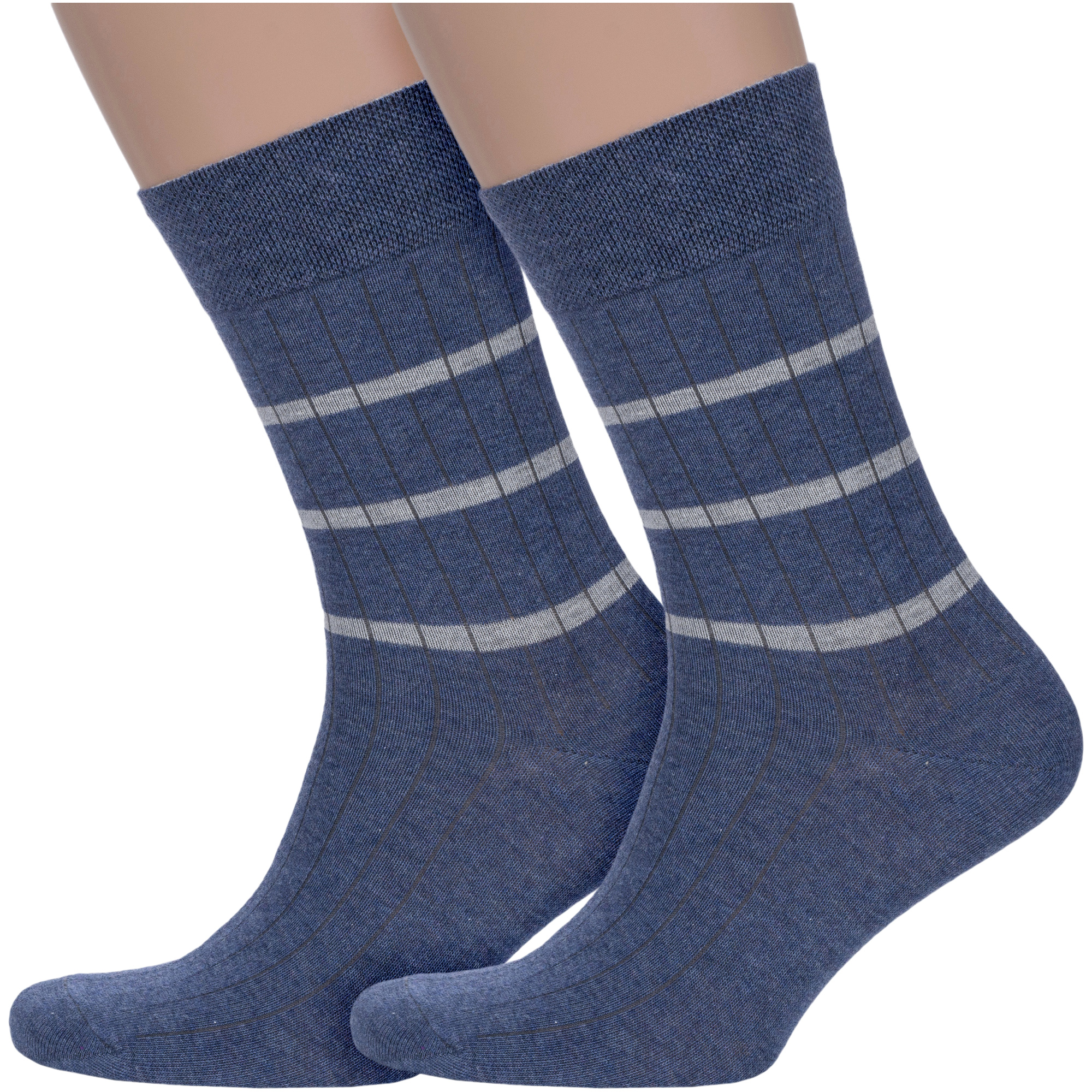 Комплект носков мужских Para Socks 2-M2DП синих 27-29