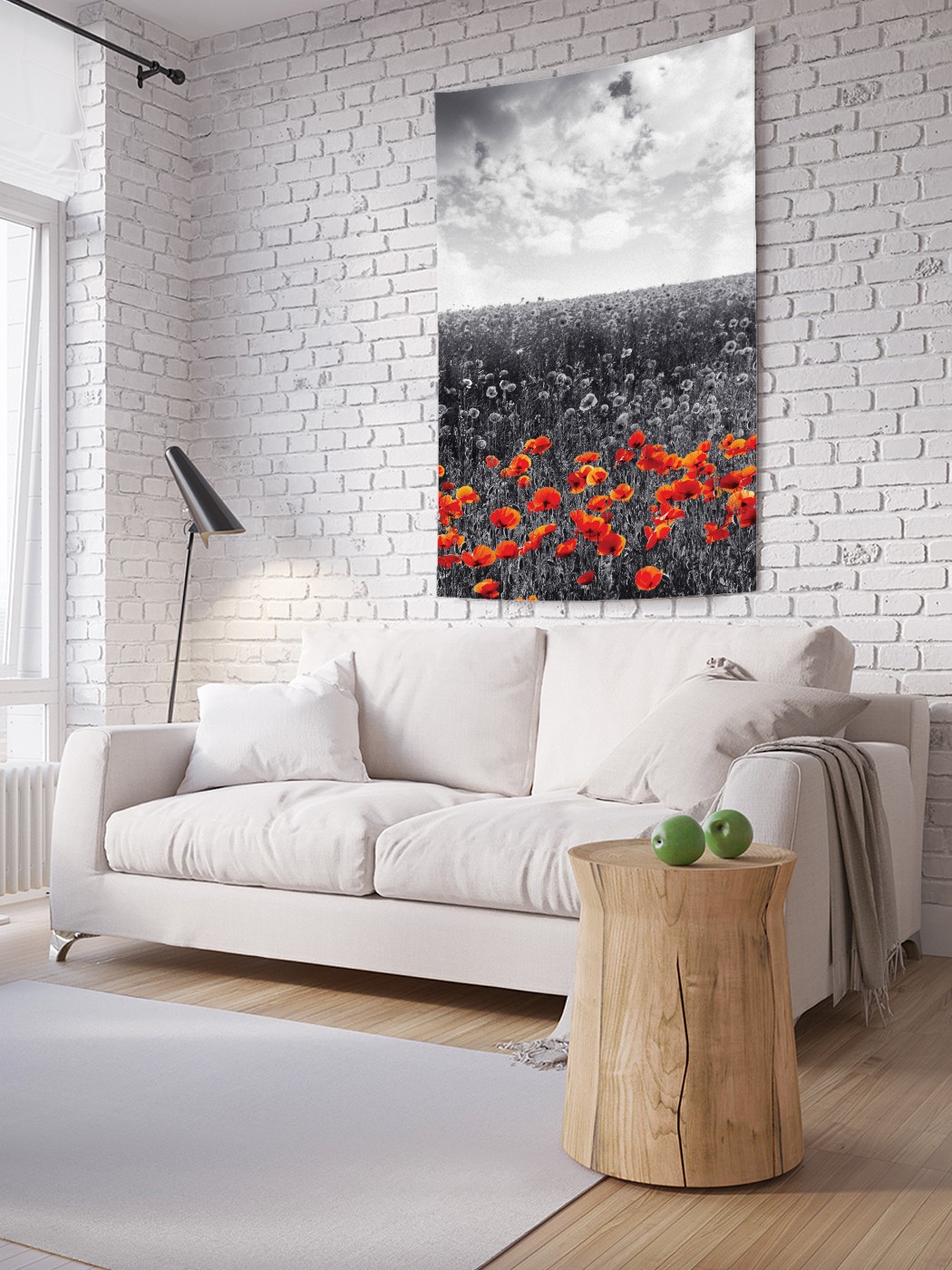 

Вертикальное фотопанно на стену JoyArty Маковое поле 150x200 см, Маковое поле