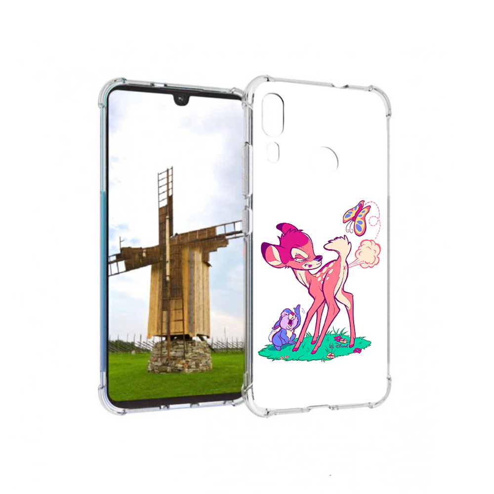 

Чехол MyPads Tocco для Motorola Moto E6 Plus смешной олененок (PT150579.352.610), Прозрачный, Tocco
