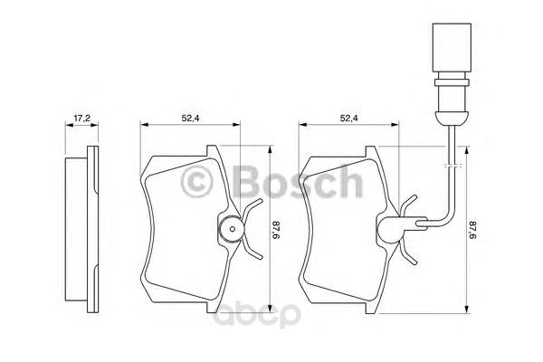 

Колодки тормозные дисковые FORD GALAXY 95-06/SEAT ALHAMBRA 96-10/VW SHARAN 95-(R15)задние