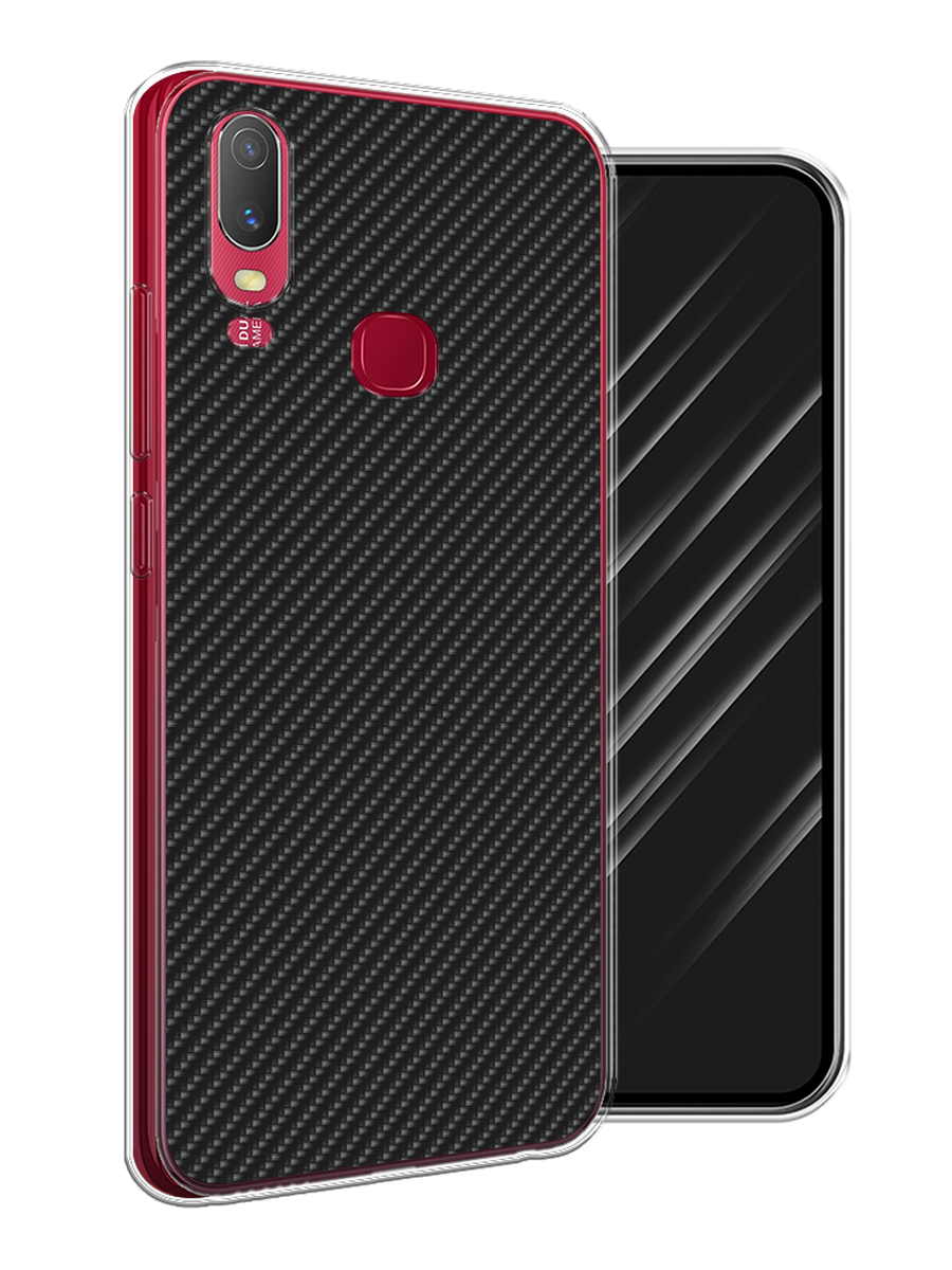 

Чехол Awog "Черный карбон" для Vivo Y11, Разноцветный, 261650-3