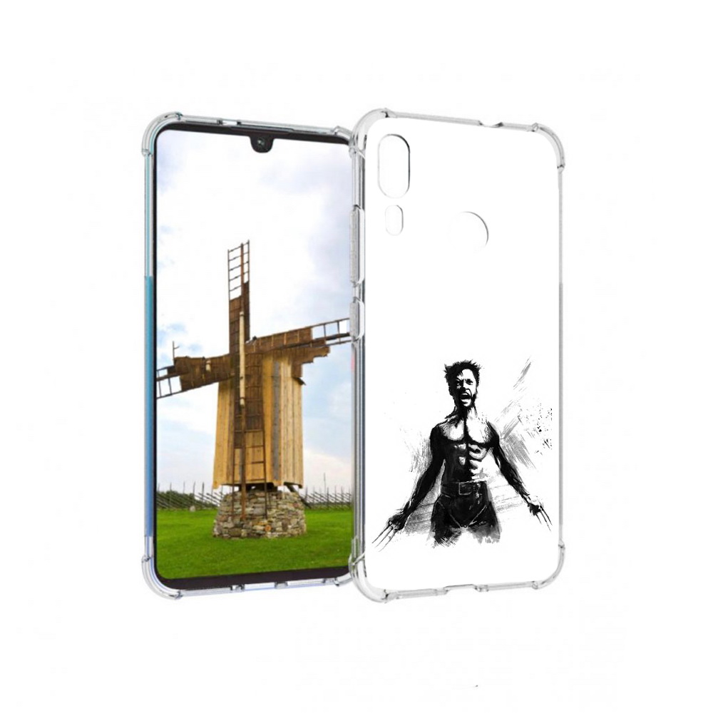 

Чехол MyPads Tocco для Motorola Moto E6 Plus росомаха (PT150579.352.587), Прозрачный, Tocco