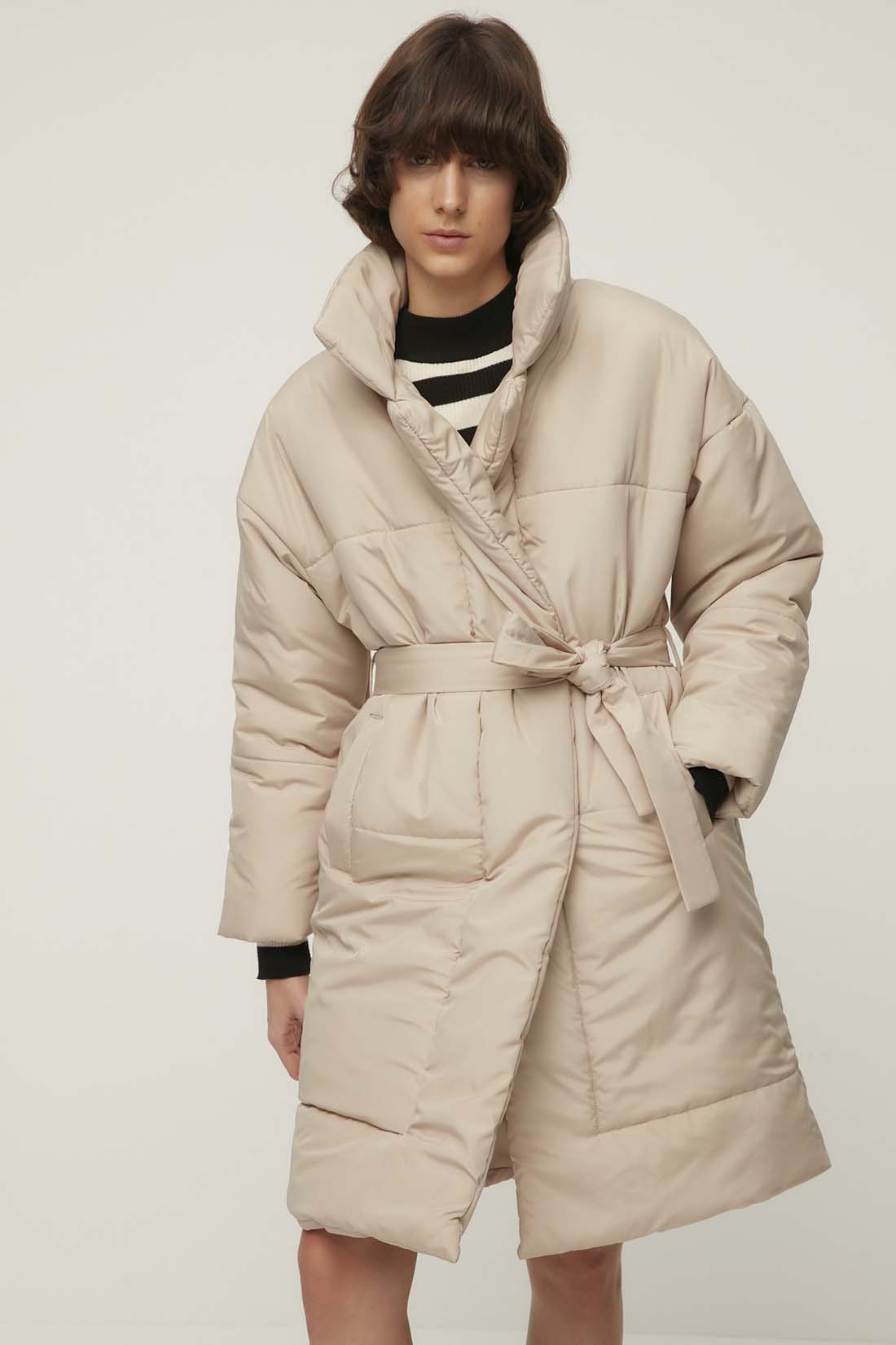 фото Куртка женская trendyol twoaw22mo0244 бежевая l