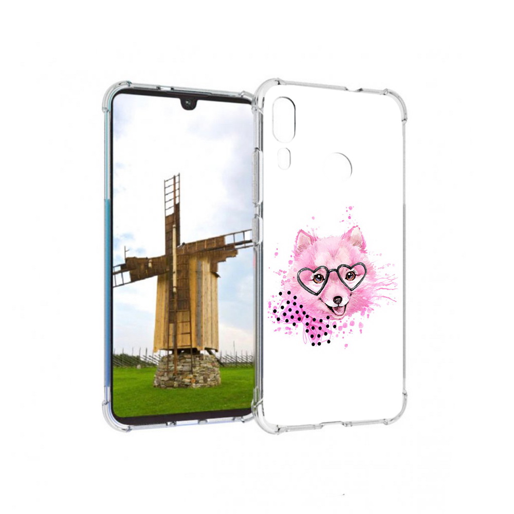 

Чехол MyPads Tocco для Motorola Moto E6 Plus розовый волченок (PT150579.352.585), Прозрачный, Tocco