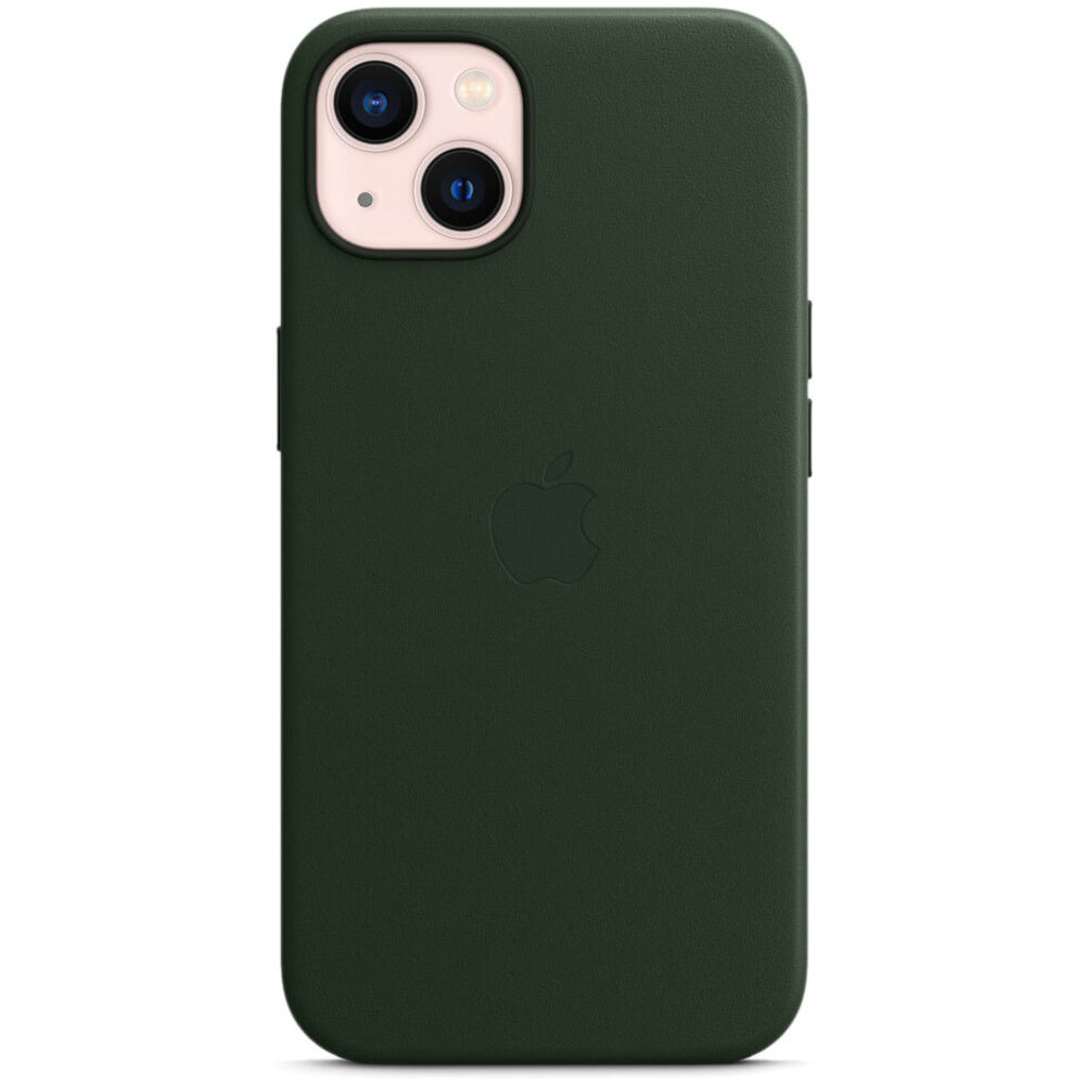 фото Чехол для apple iphone 14 red line ут000032617 с микрофиброй для magsafe pine green