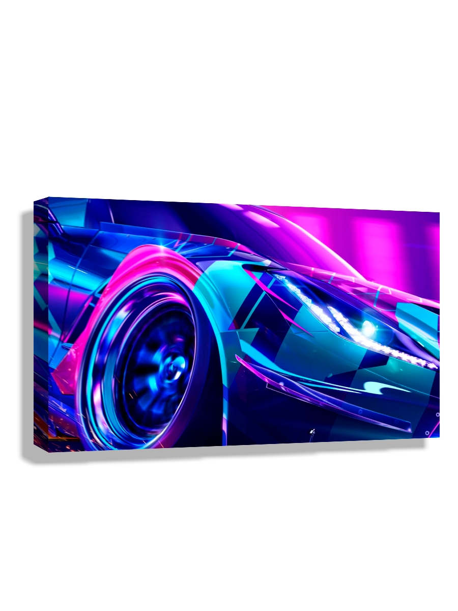 

Картина DRABS 50x30 см на холсте need for speed неоновая машина