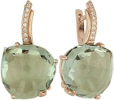 

Серьги из красного золота ALORIS Серьги 1005АзКц, фианит/аметист, Серьги 1005АзКц