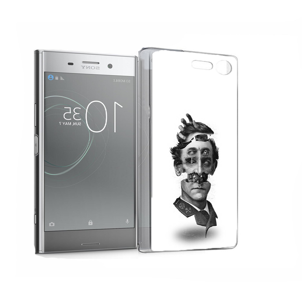 

Чехол MyPads Tocco для Sony Xperia XZ Premium страшное лицо абстракция (PT67145.226.628), Прозрачный, Tocco