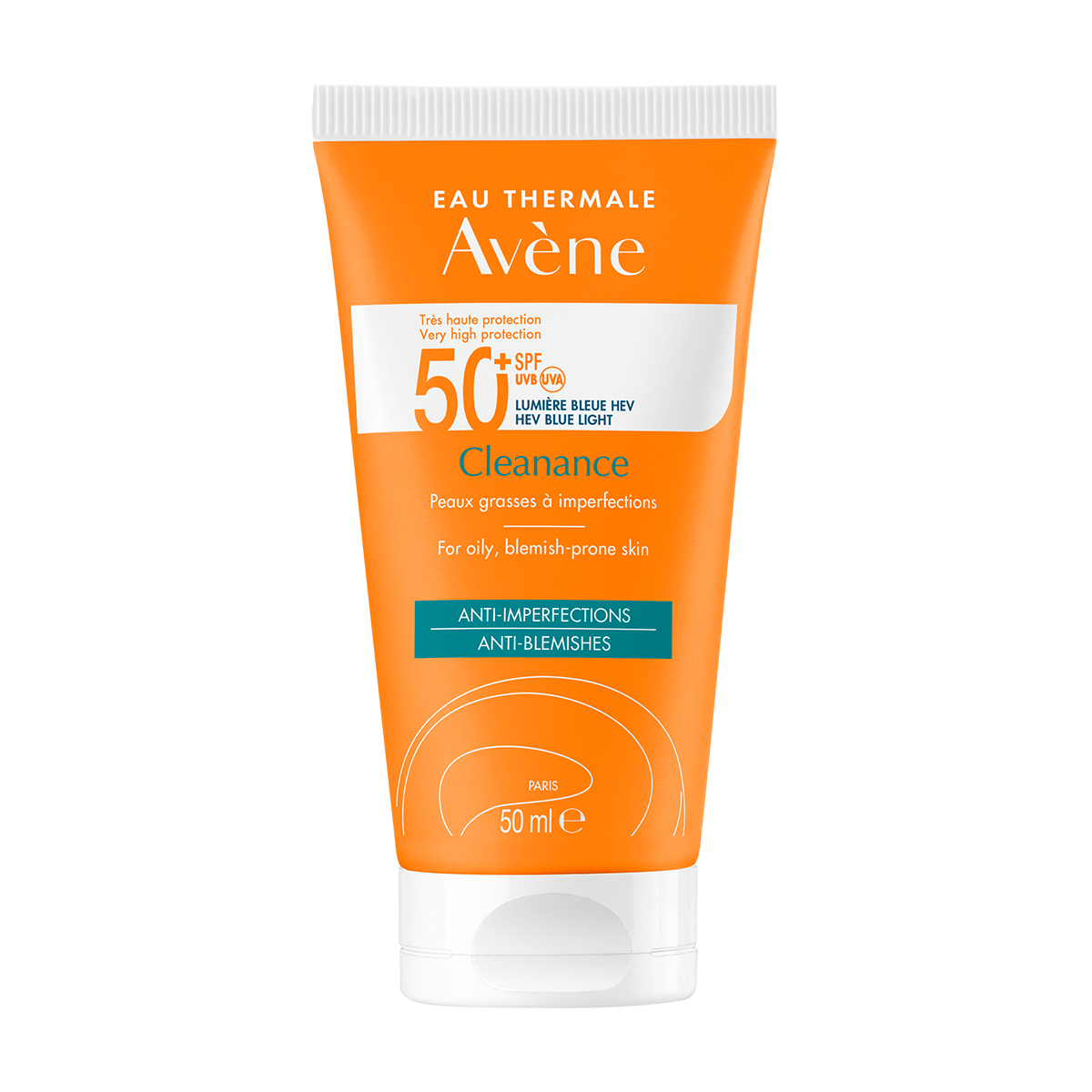 

Флюид солнцезащитный Avene клинанс для проблемной кожи spf 50+ 50 мл