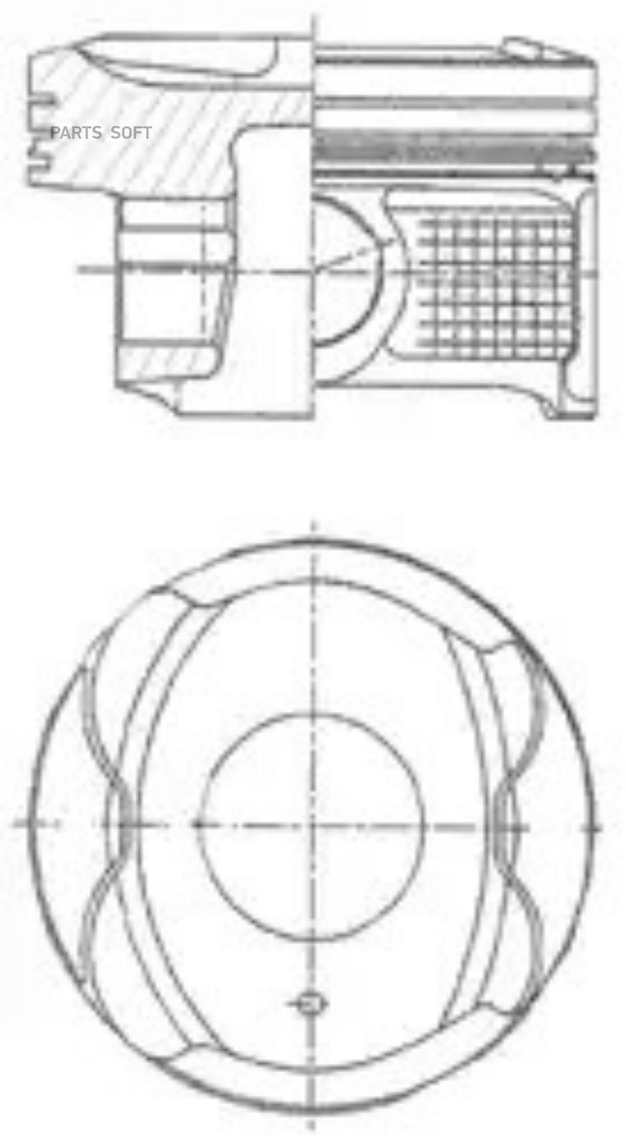 

Поршень KOLBENSCHMIDT 41250600 dm.71.00x1.0x1.0x1.5 STD