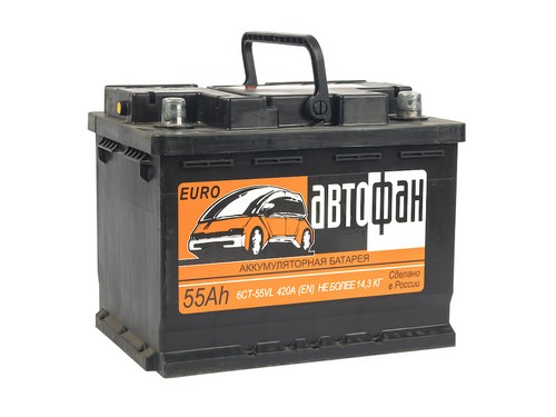

AKOM Аккумулятор 6СТ- 55 "АвтоФан" о.п.(пусковой ток 420А)