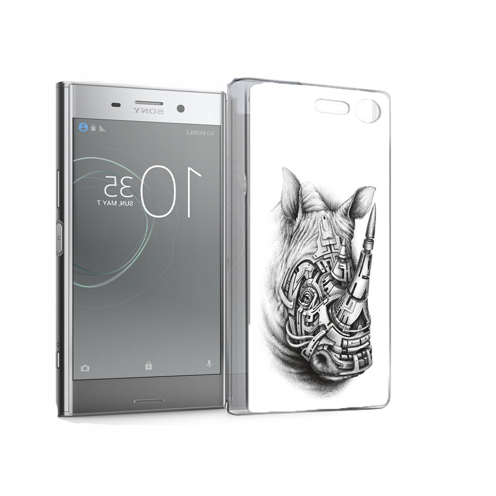 

Чехол MyPads Tocco для Sony Xperia XZ Premium стальной носорог (PT67145.226.620), Прозрачный, Tocco