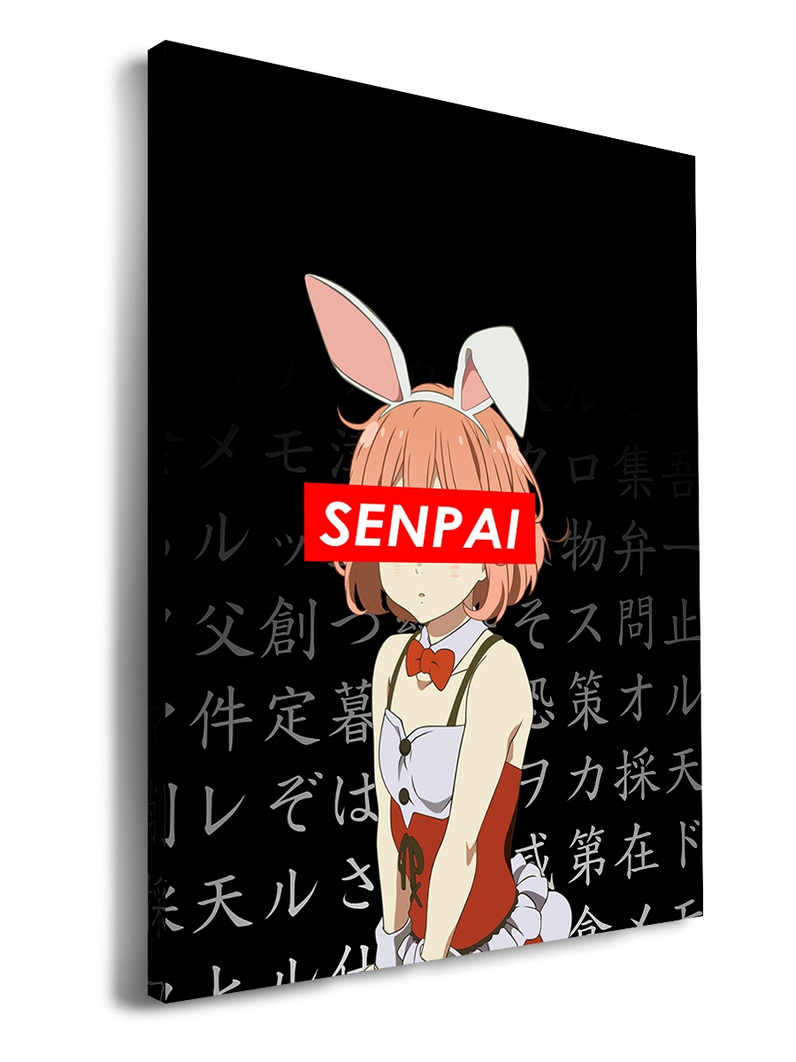 

Картина DRABS 50x30 см на холсте Anime Senpai Антме Сенпай девочка с ушками