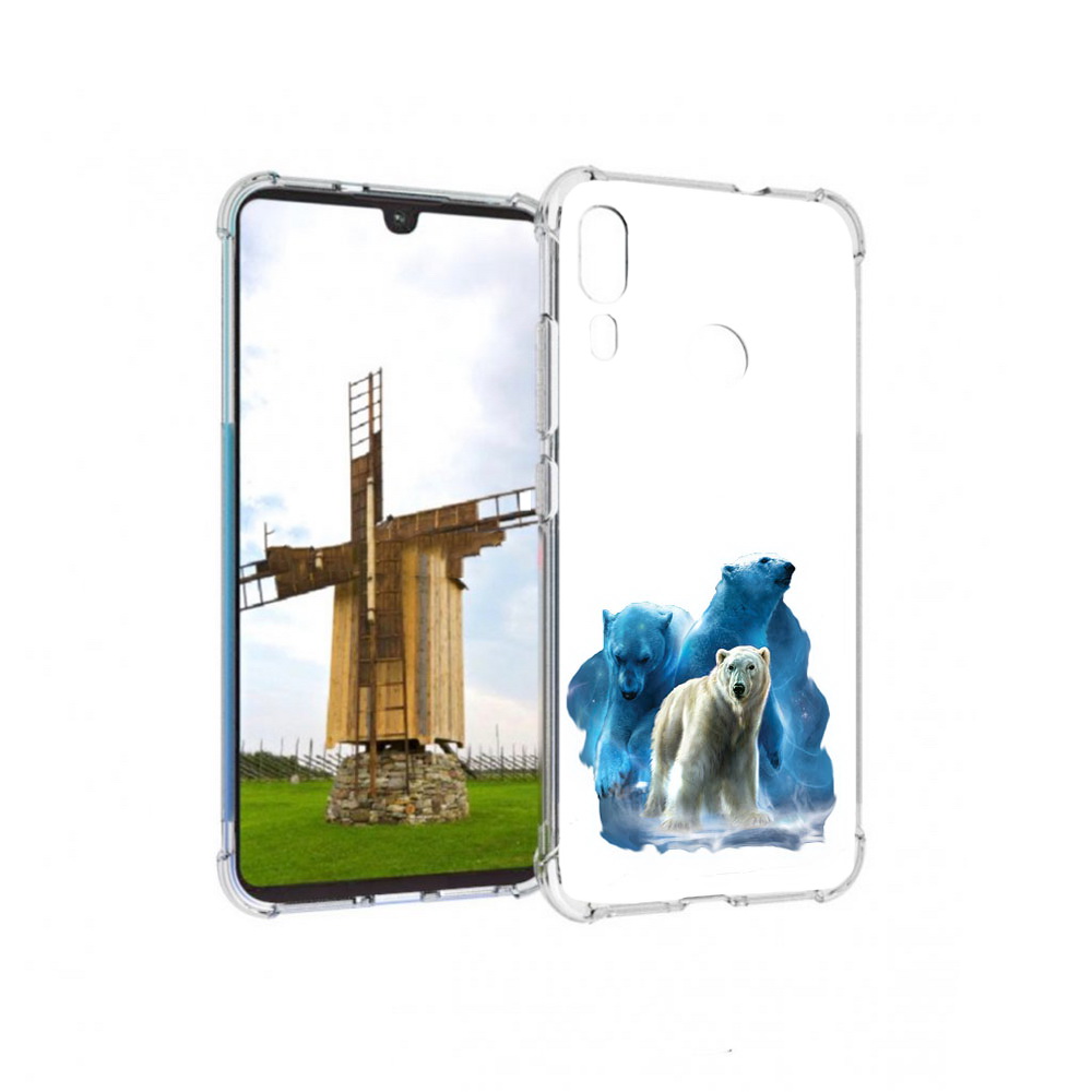 

Чехол MyPads Tocco для Motorola Moto E6 Plus полярный медведь (PT150579.352.549), Прозрачный, Tocco