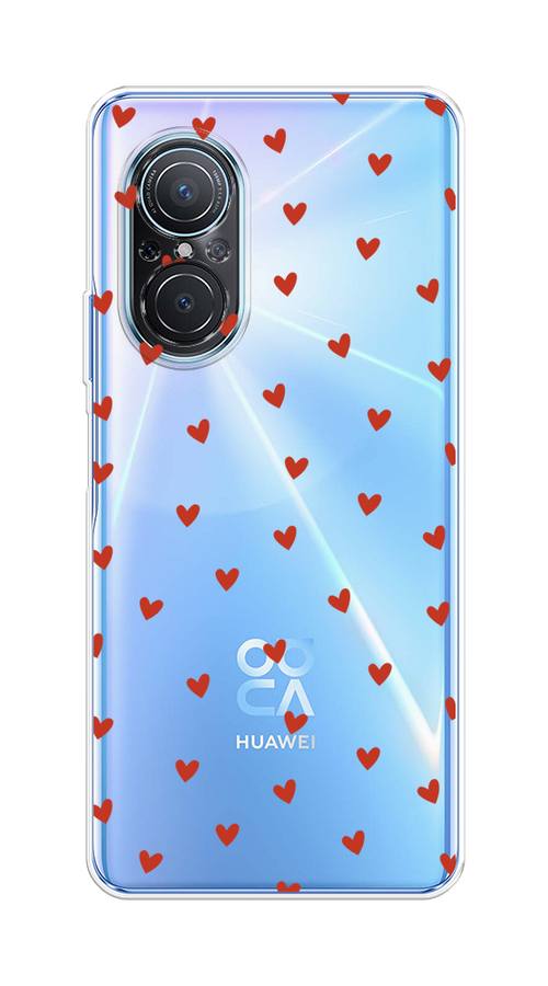 

Чехол на Huawei Nova 9 SE "Red hearts", Красный;прозрачный, 6107250-1