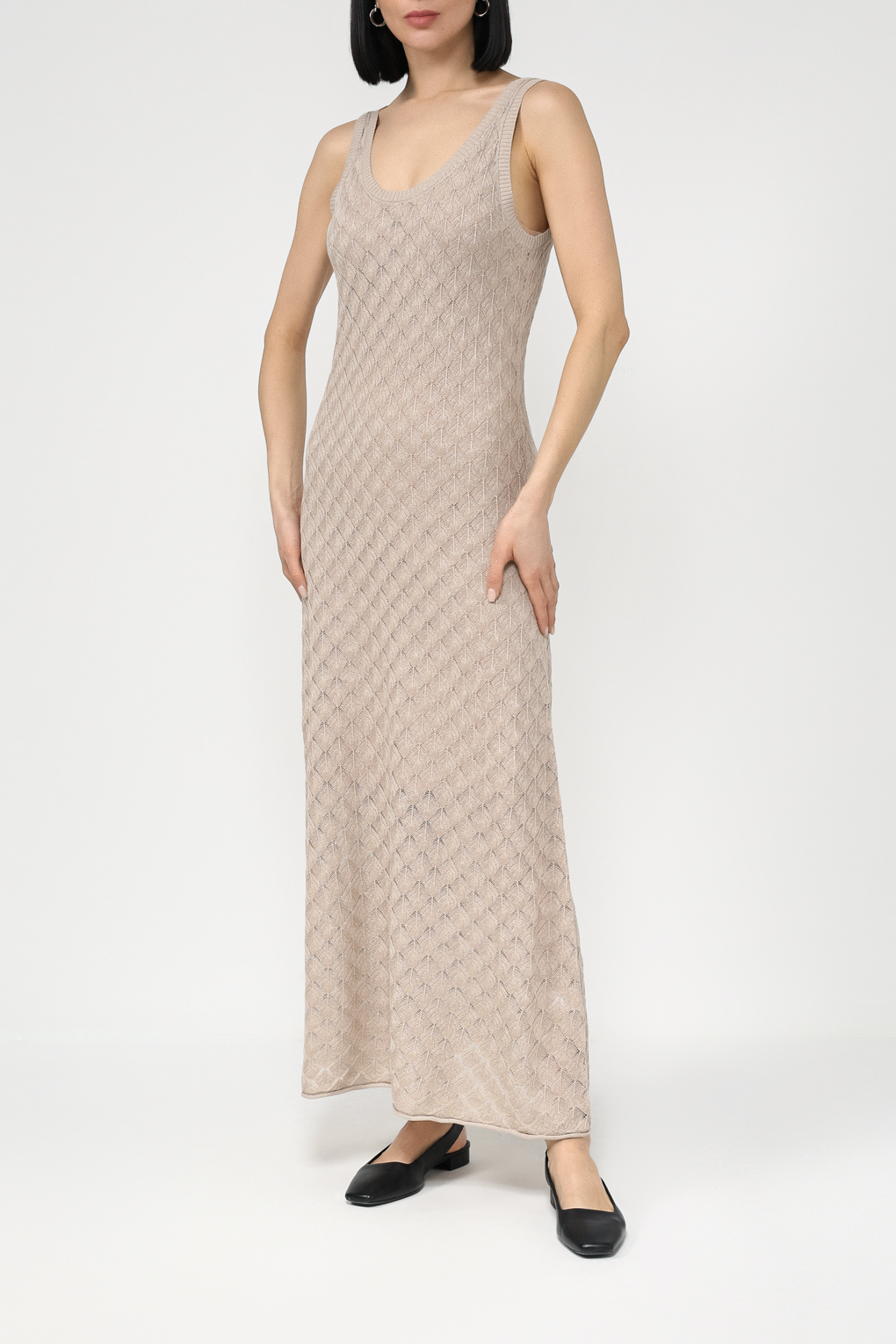 

Платье женское SABRINA SCALA SS2403T5456 бежевое L, Бежевый, SS2403T5456