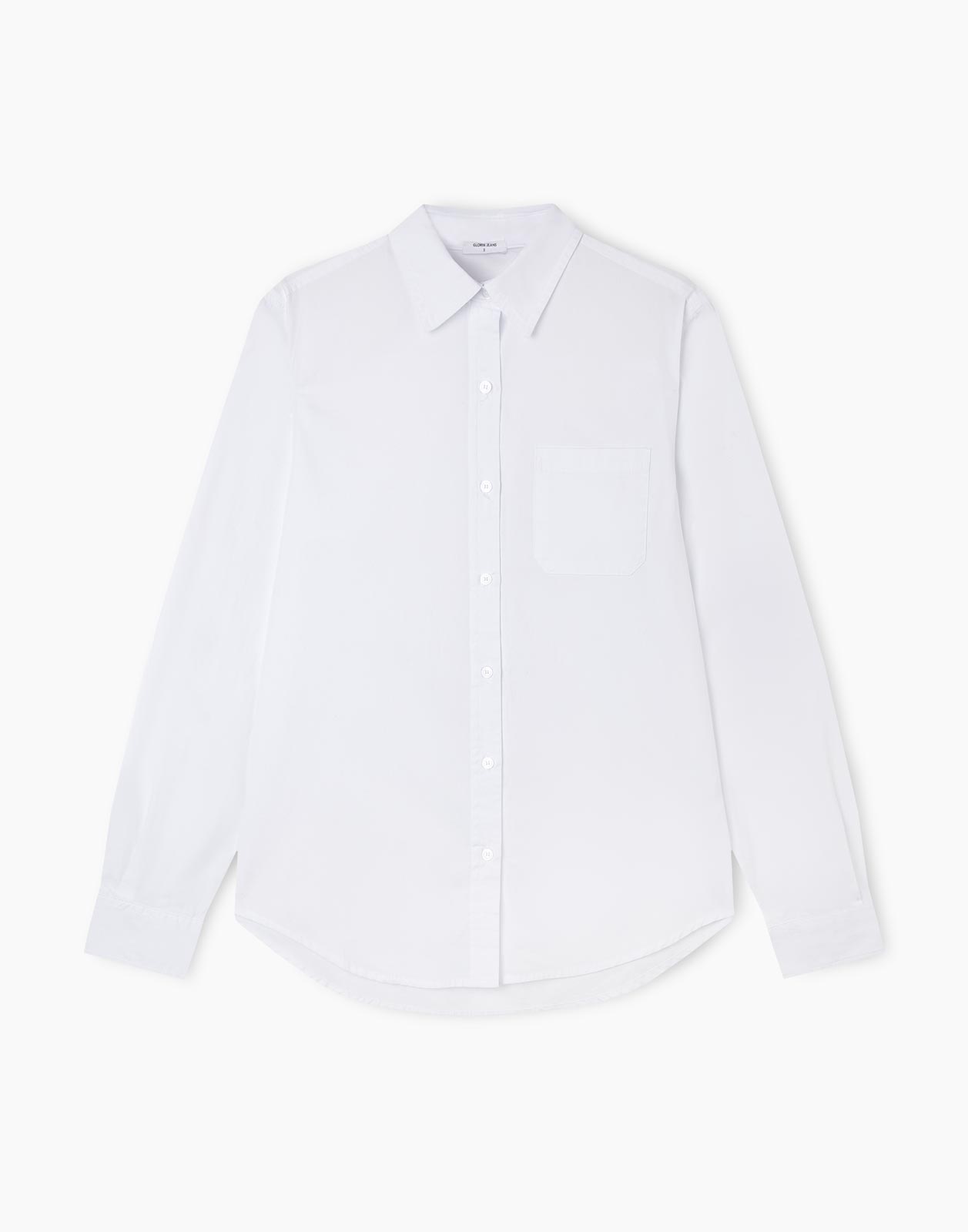 Рубашка женская Gloria Jeans GSU001054 белая XS (38-40)