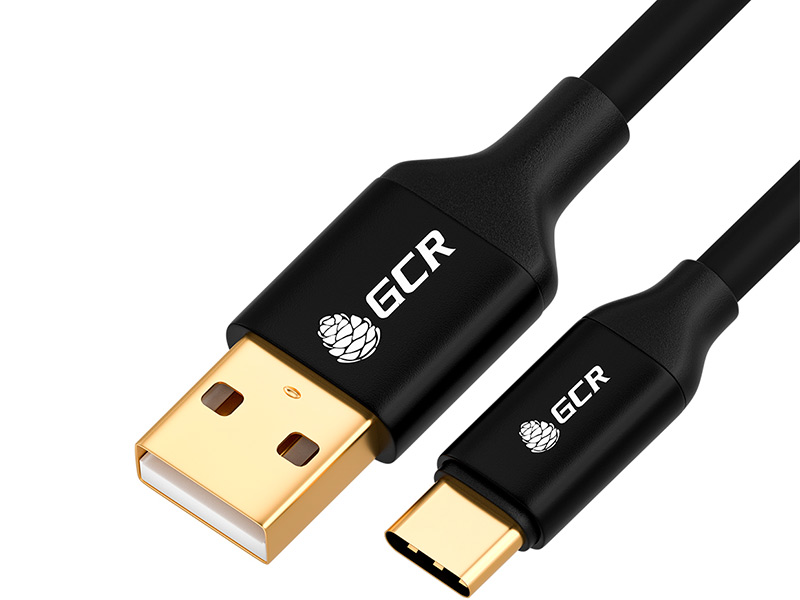 

Аксессуар GCR USB - Type-C 1m Black GCR-52166, GCR-52166