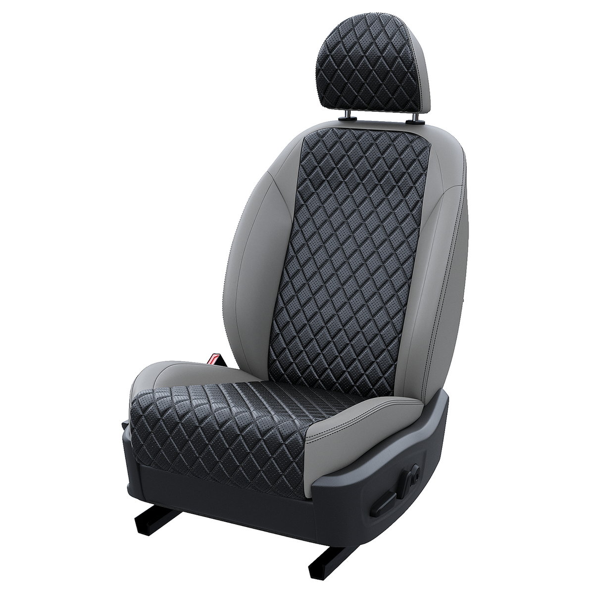 

Чехлы на сиденья АвтоЛето для Belgee X50 2023-2024 LA10742C327 Экокожа ромб Серый Черный, Черный;серый, LA1074