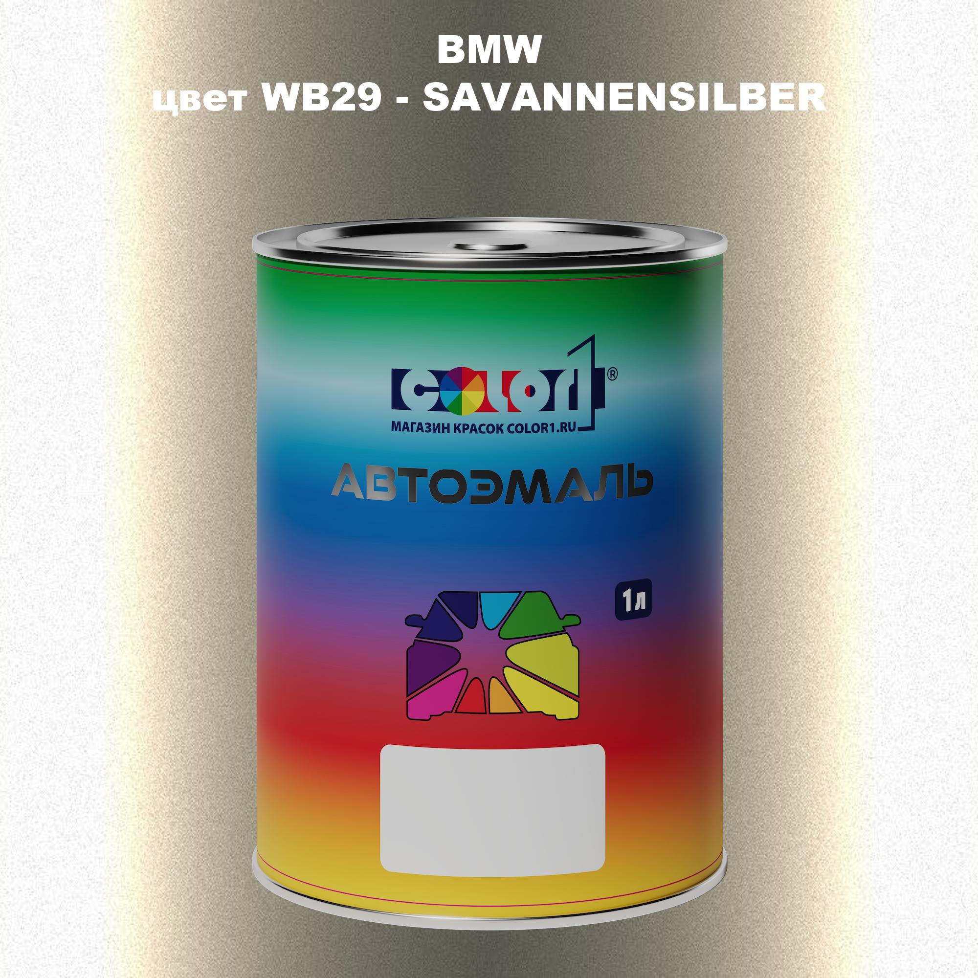 Автомобильная краска COLOR1 для BMW, цвет WB29 - SAVANNENSILBER 600013484650 прозрачный