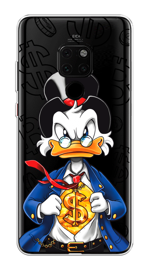 

Чехол на Huawei Mate 20 "Scrooge Goldman", Черный;белый;синий, 66850-1