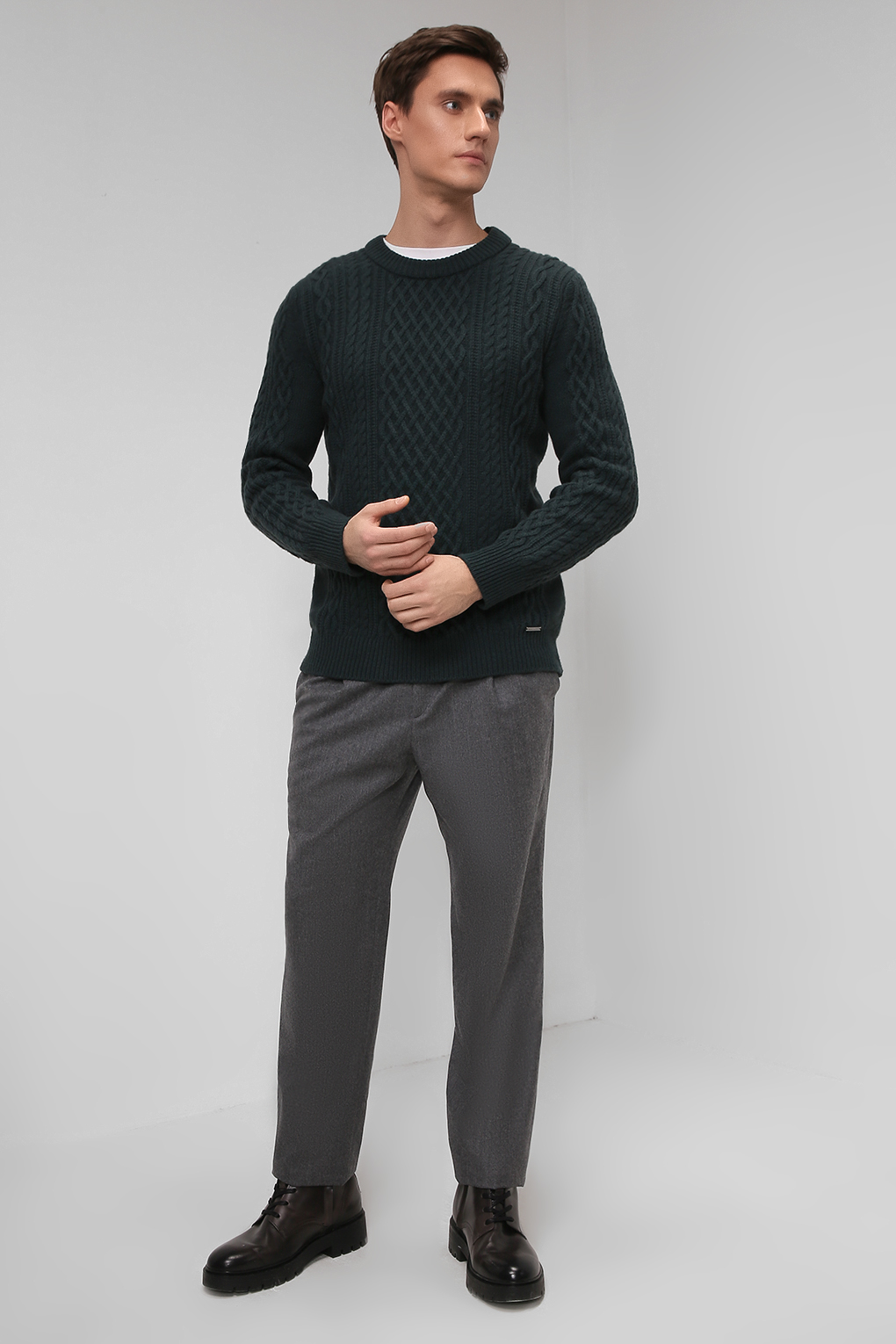 

Джемпер мужской MARCO DI RADI MDR2109T3264 зеленый 2XL, MDR2109T3264