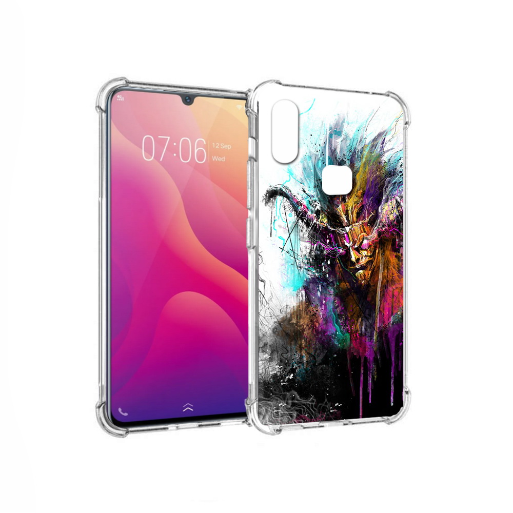 

Чехол MyPads Tocco для Vivo V11i яркий дьявол (PT119353.424.709), Прозрачный, Tocco