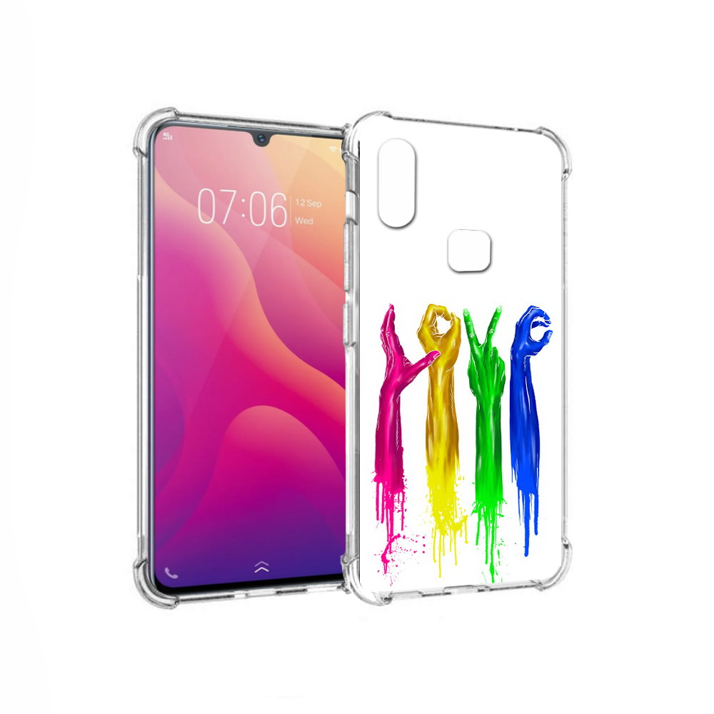 

Чехол MyPads Tocco для Vivo V11i яркие руки love (PT119353.424.707), Прозрачный, Tocco