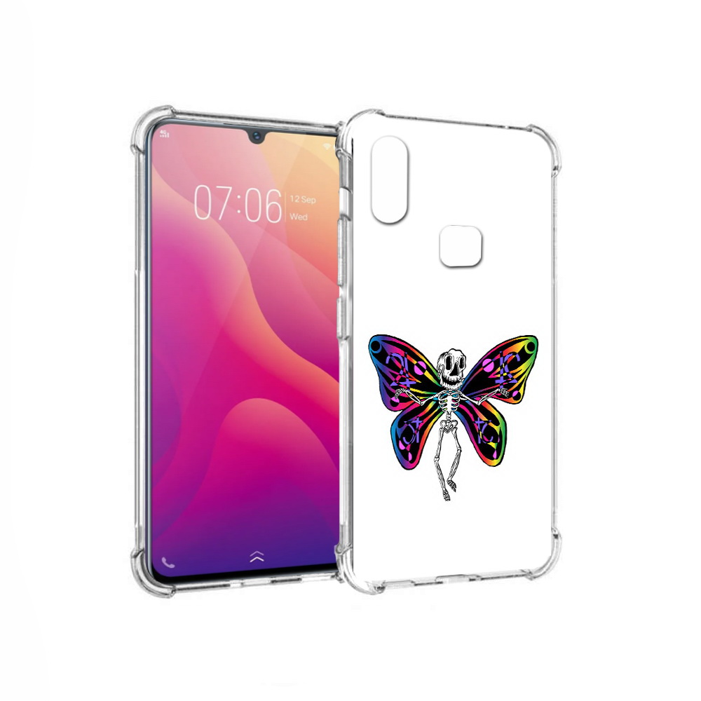 

Чехол MyPads Tocco для Vivo V11i эффект бабочки (PT119353.424.701), Прозрачный, Tocco