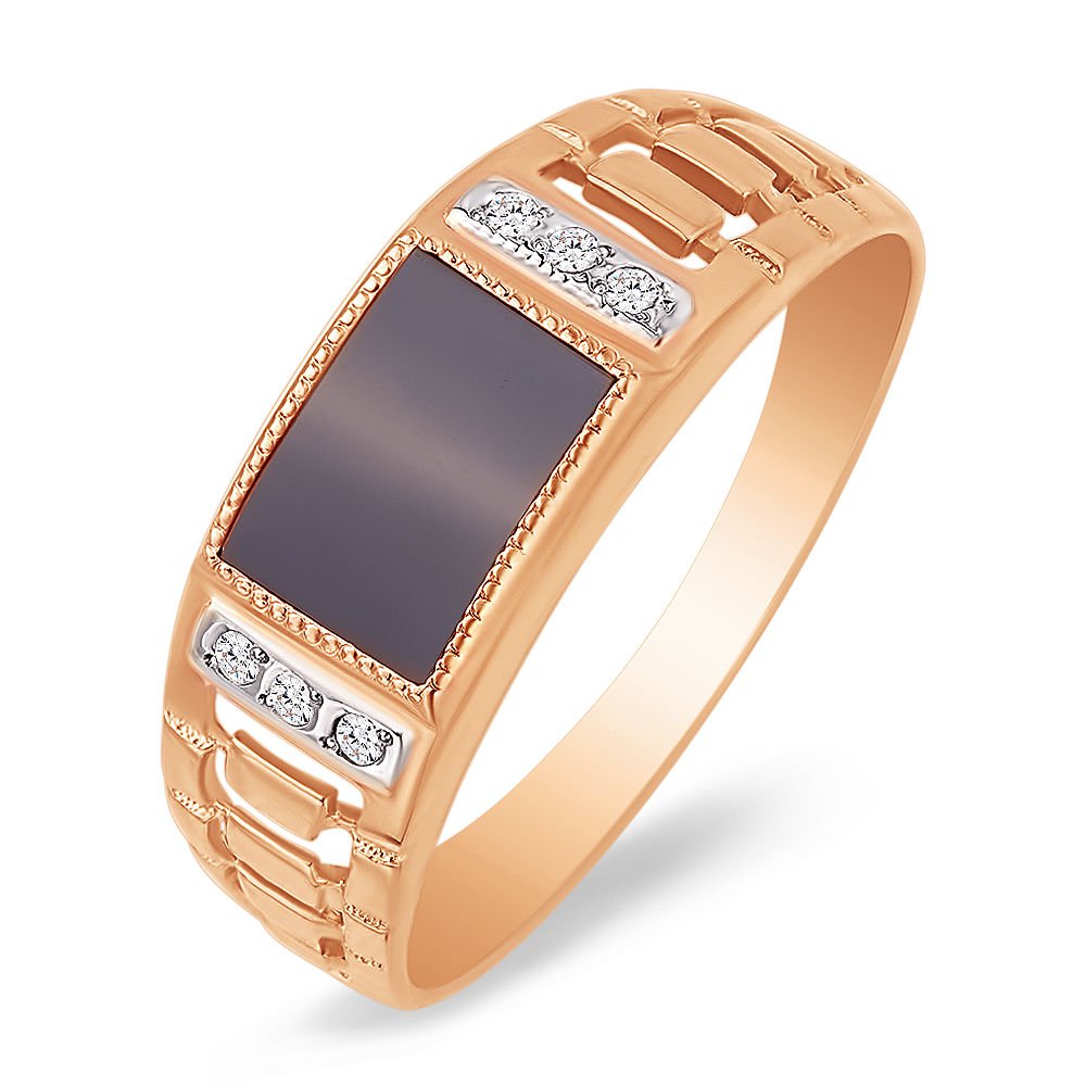 

Кольцо из золота р.  585Gold 601000862, фианит, 601000862