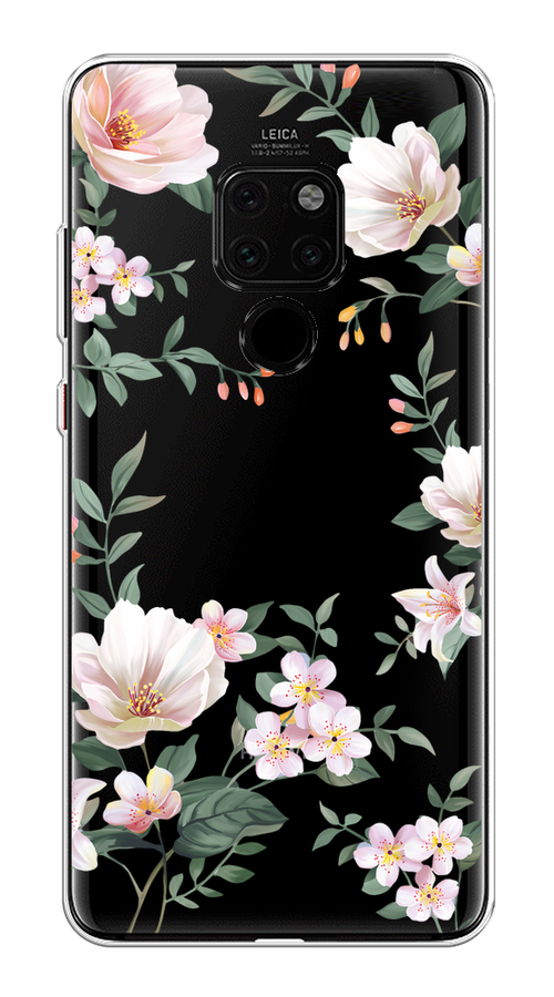 

Чехол на Huawei Mate 20 "Beautiful white flowers", 66850-1