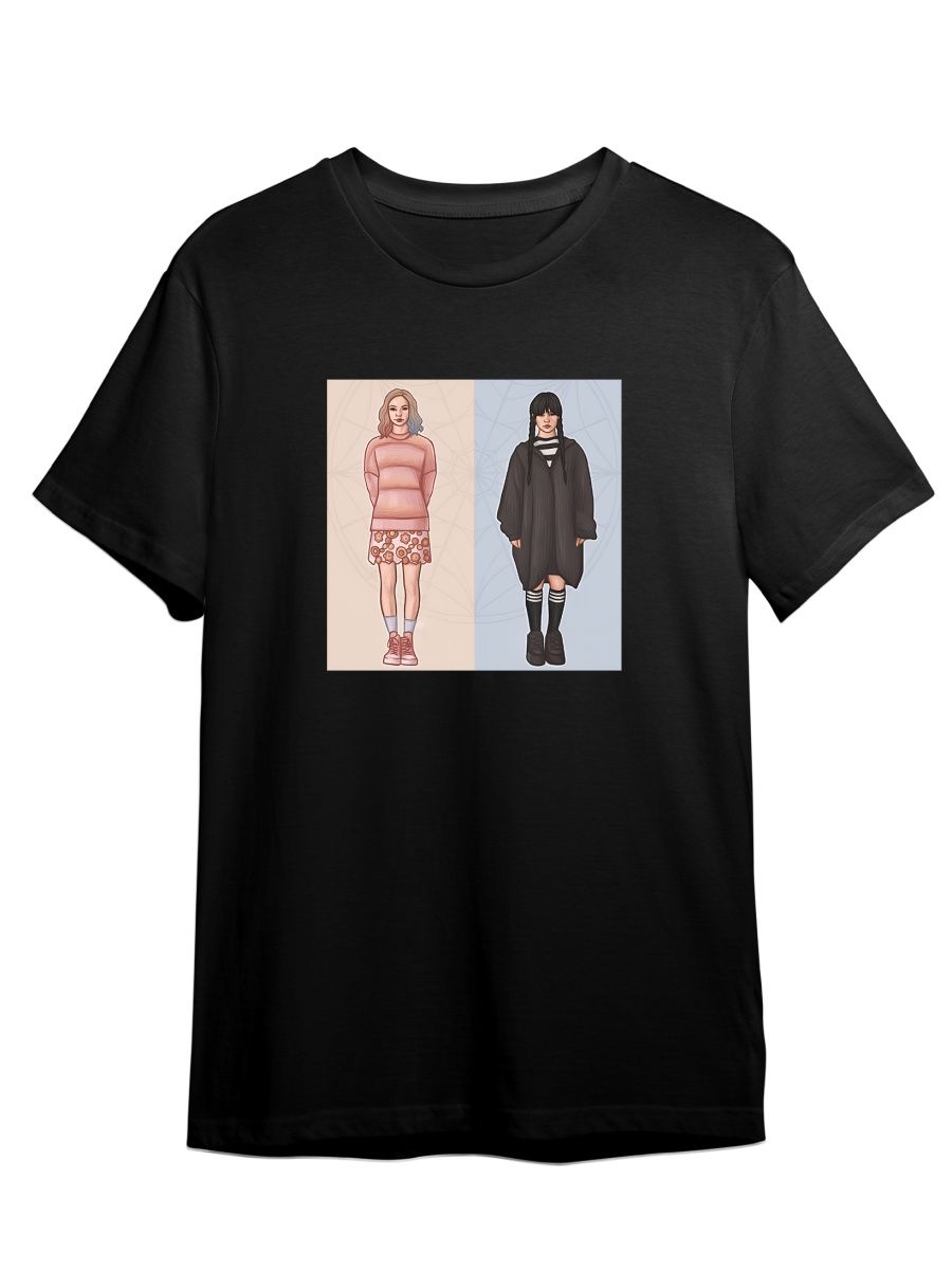 

Футболка унисекс СувенирShop Wednesday/Уэнсдэй/Венсдей 44 черная 4XL, "Wednesday/Уэнсдэй/Венсдей" 44