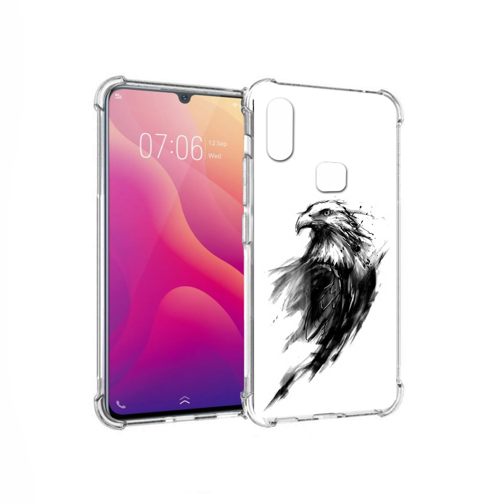 

Чехол MyPads Tocco для Vivo V11i чб птица (PT119353.424.670), Прозрачный, Tocco