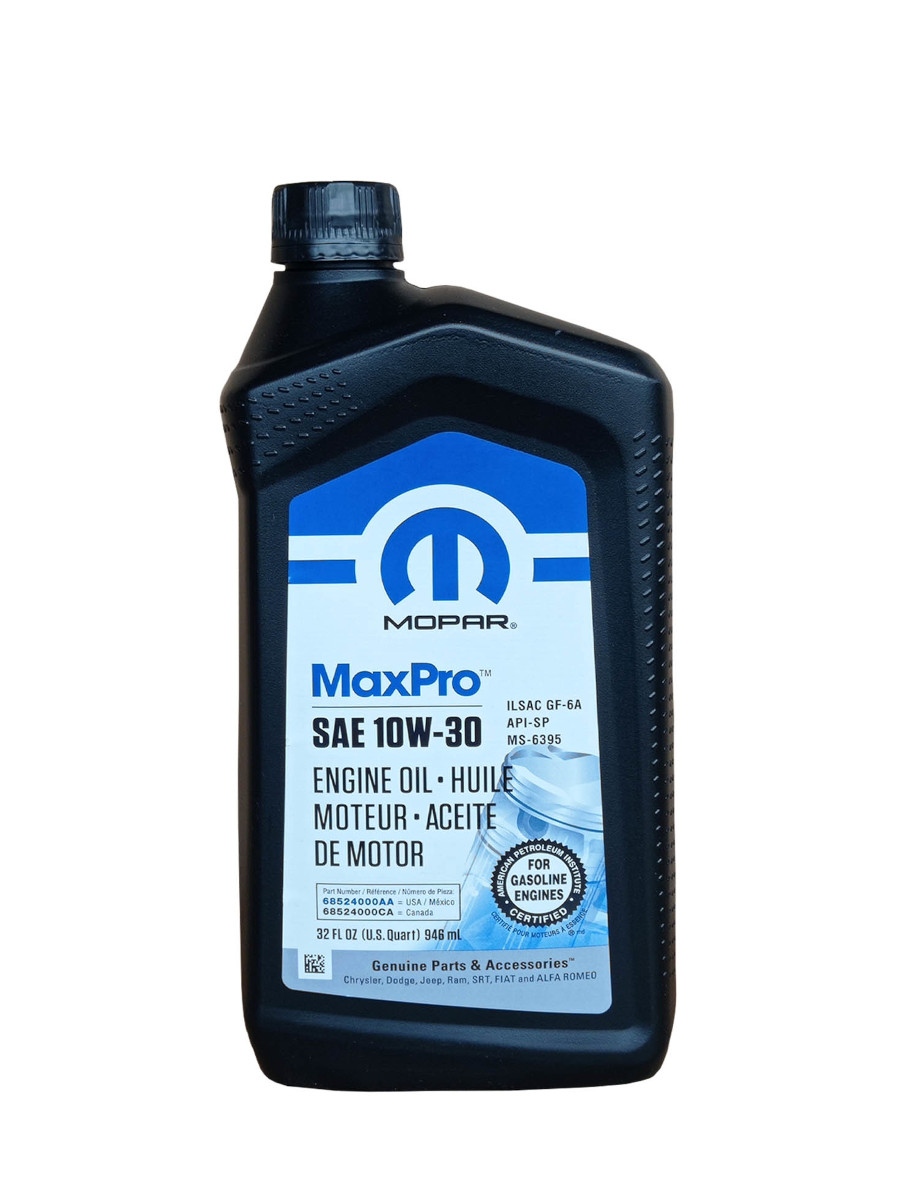 Моторное масло Mopar MaxPro AA 10W30 0,946 л