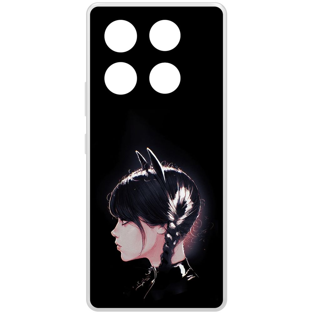 

Чехол-накладка Krutoff Clear Case Уэнсдей Аддамс - Кошка Уэнсдей для INFINIX GT 20 Pro, Прозрачный