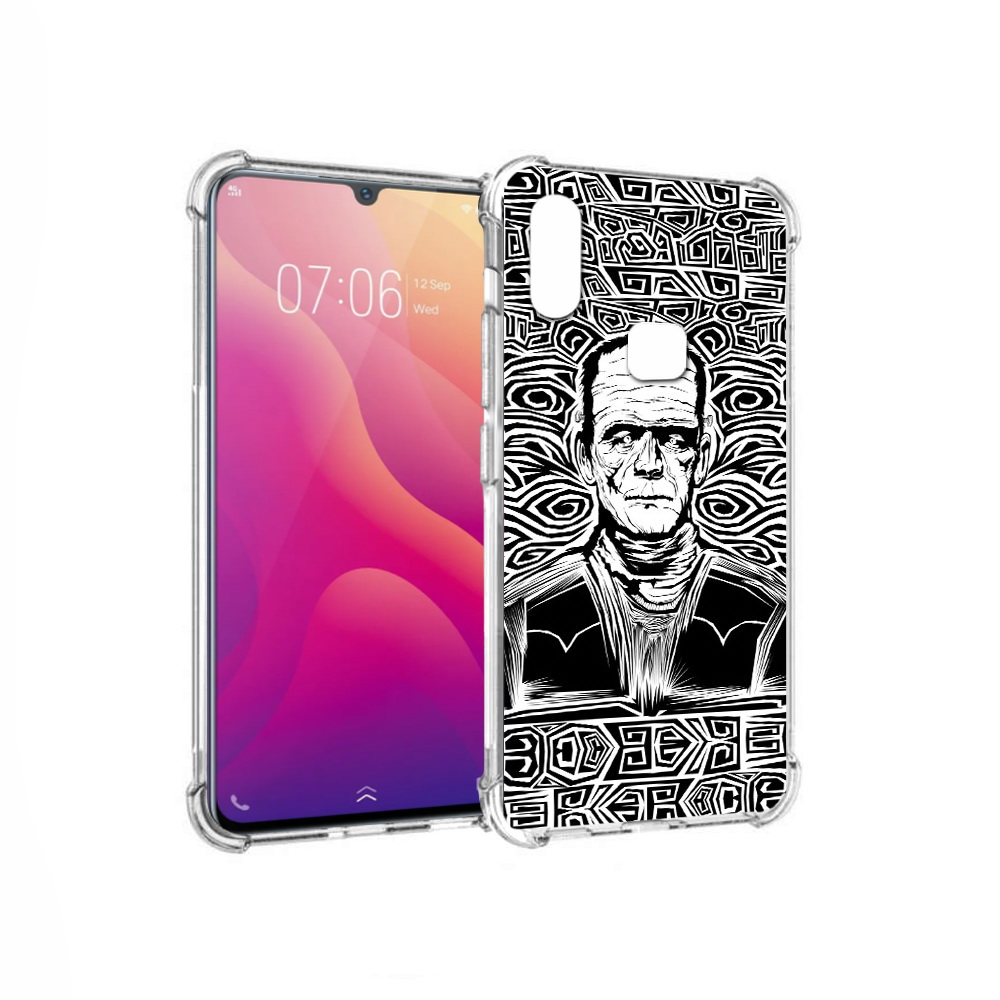 

Чехол MyPads Tocco для Vivo V11i франкенштейн черно белый (PT119353.424.661), Прозрачный, Tocco