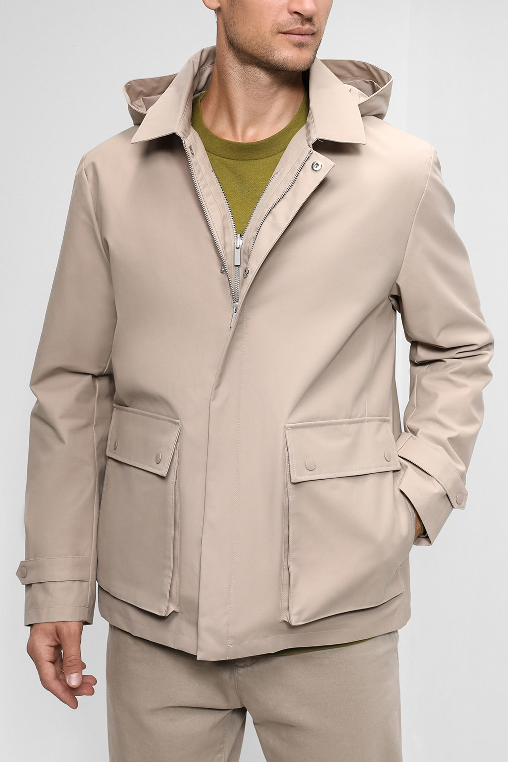 

Куртка мужская Esprit Casual 120EO2G311 бежевая XL, Бежевый, 120EO2G311